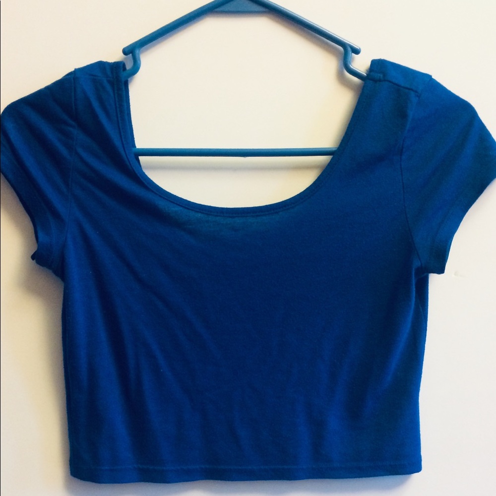 American Eagle Blue Crop Top